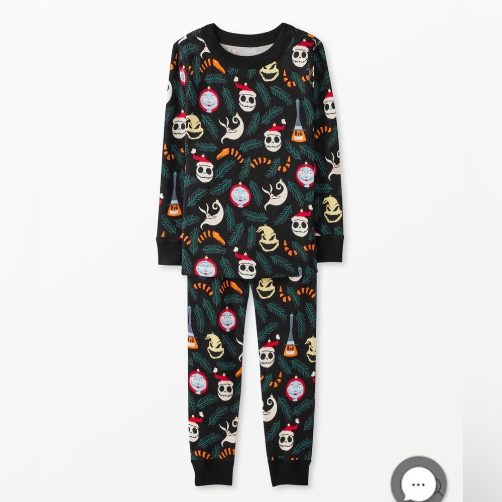 Hanna Andersson Disney The Nightmare Before Christmas HannaJams Pajama Set sz 4